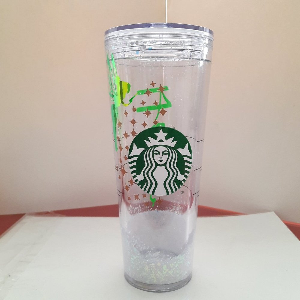 Starbucks customized  tinkerbel  spakling water tumbler 24oz